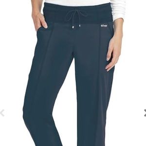 Grey’s Anatomy drawstring yoga pants in dark gray